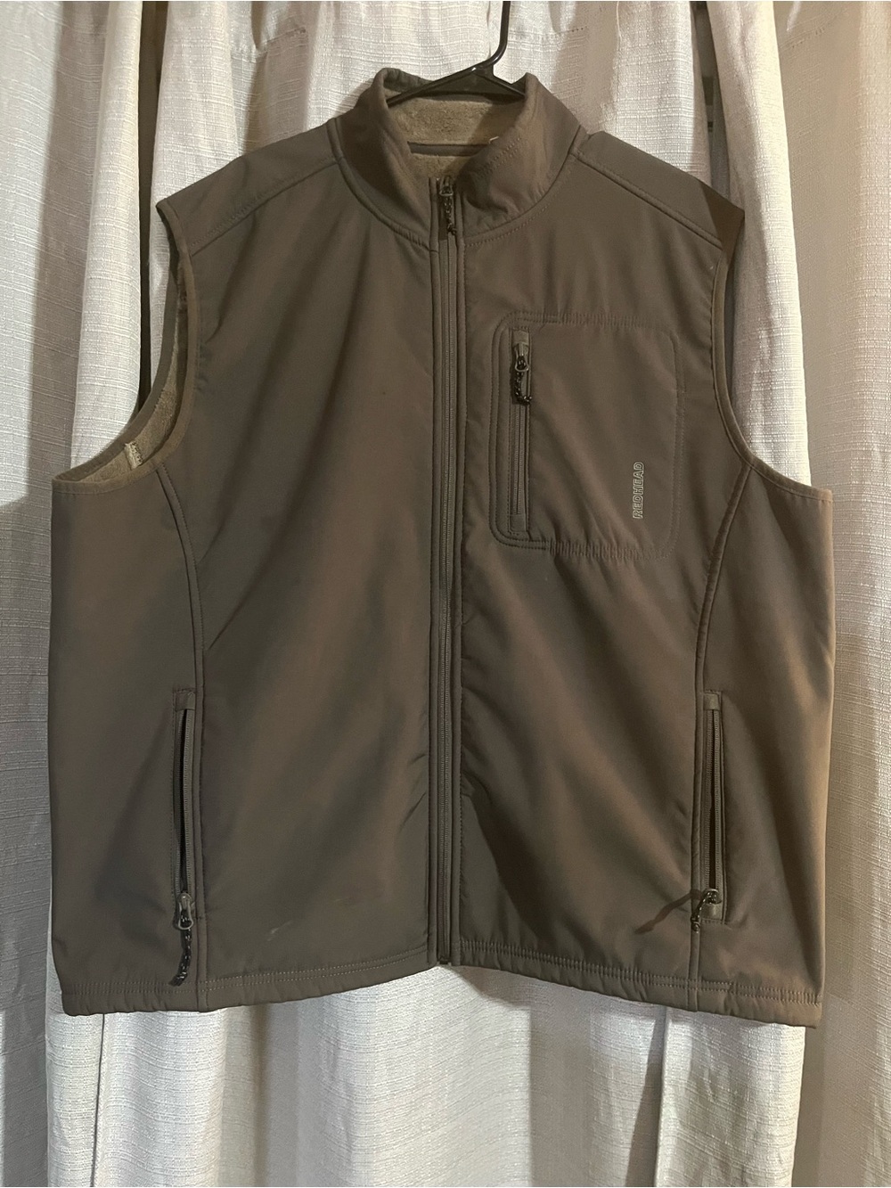 Redhead Brand-Men's Brown Softshell Vest - Casual Outdoor Layer